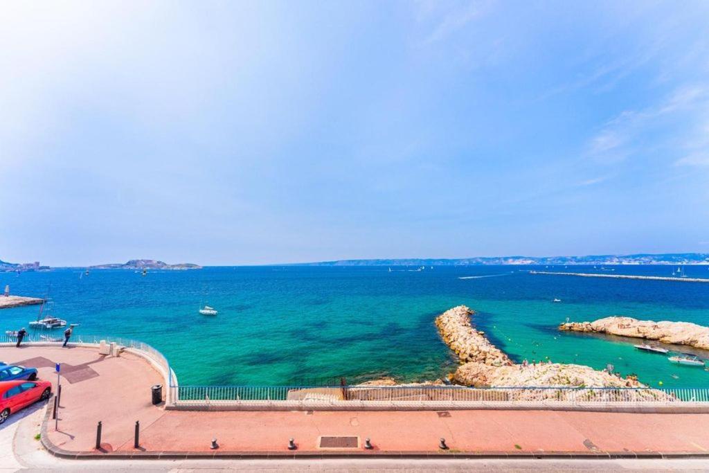 Appartement Sur La Corniche Kennedy Face A La Mer Marseille Extérieur photo