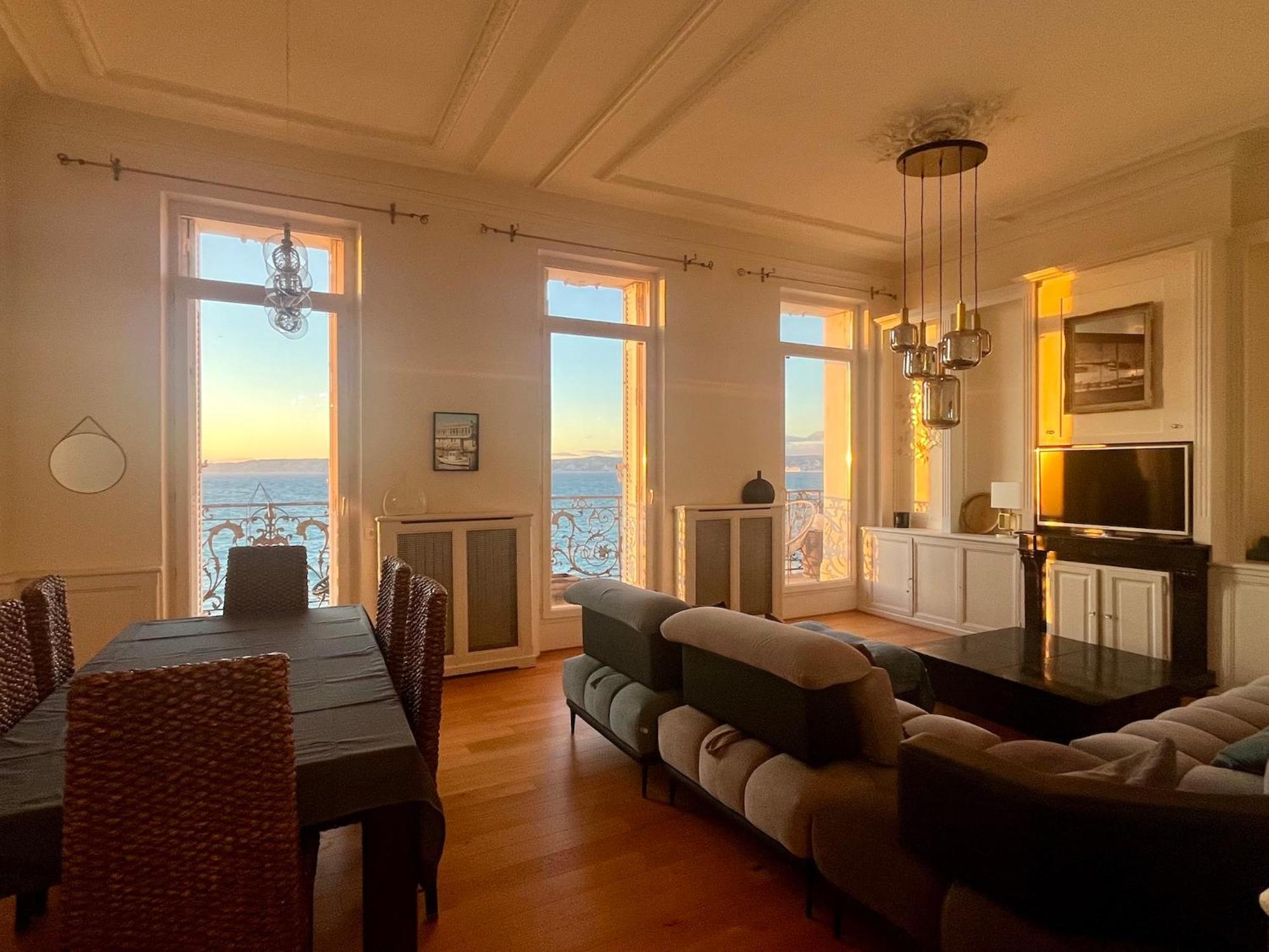 Appartement Sur La Corniche Kennedy Face A La Mer Marseille Extérieur photo