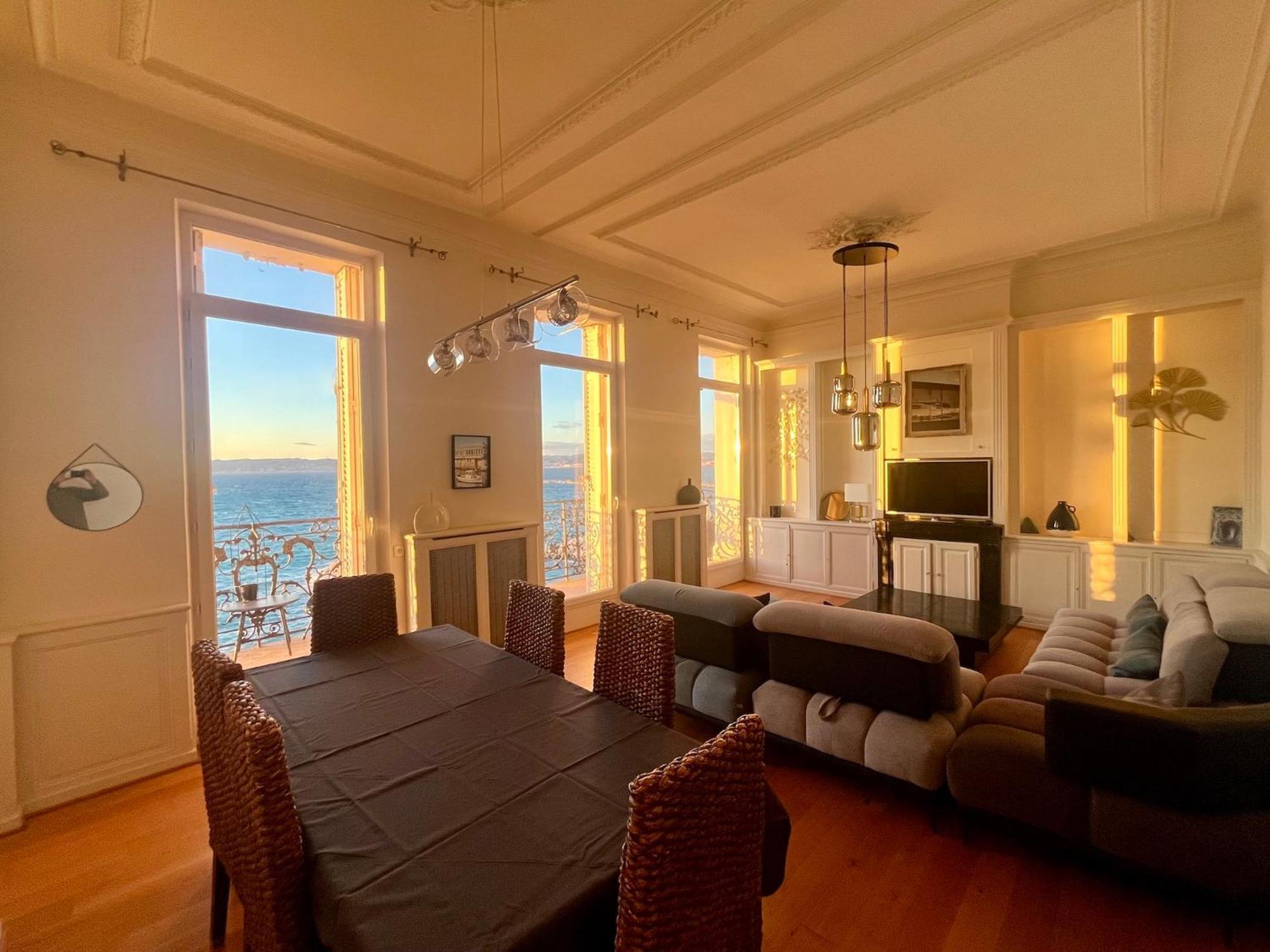 Appartement Sur La Corniche Kennedy Face A La Mer Marseille Extérieur photo