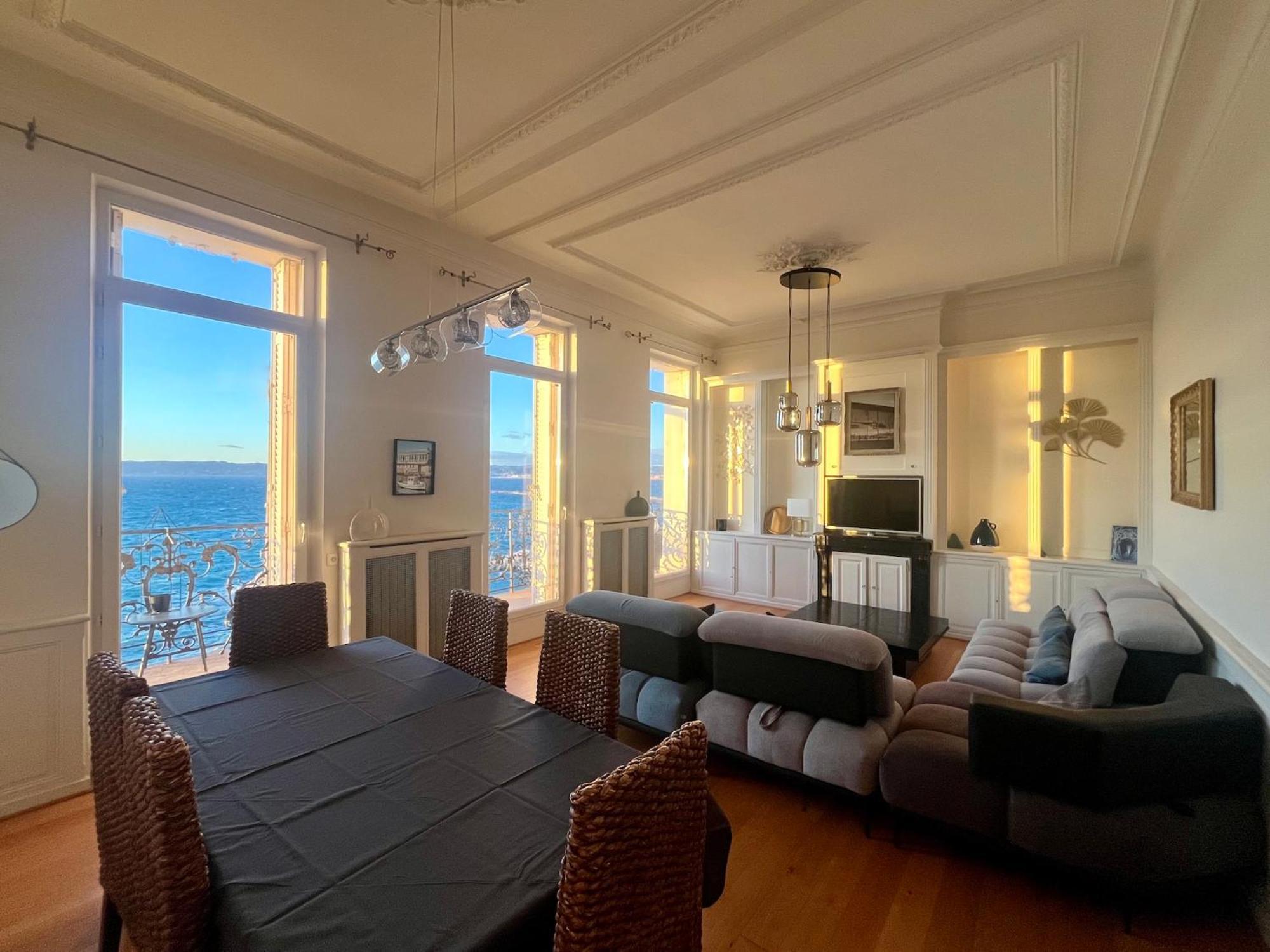 Appartement Sur La Corniche Kennedy Face A La Mer Marseille Extérieur photo